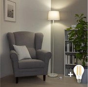 Brilagi - LED подова лампа CERIA 1xE27/40W/230V Ø 30 см сива/бяла