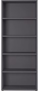 Антрацитна етажерка за книги 80x197 cm Agenda - Germania