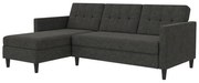 Сив сгъваем ъглов диван Hartford – Støraa