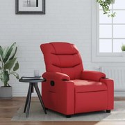 374138 vidaXL Наклоняем стол, червен, изкуствена кожа
