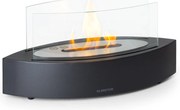 Klarstein Камина на етанол Phantasma Curve Без дим и мирис Горелка от неръждаема стомана Предпазно стъкло
