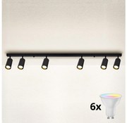 Brilagi - LED димируемо точково осветително тяло SELE 6xGU10/6,5W/230V черно