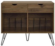 Стойка за плочи от орех 101x81 cm Concord - Novogratz