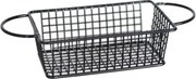 Horecano - Метална кошничка за сервиране с две дръжки 16x10.5x5см черна(HC-981486)