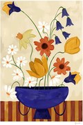 Постер 30x40 cm Colourful Bunch in Blue Vase – Frankie Penwill – The Poster Club