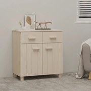 340436 vidaXL Сайдборд HAMAR, меденокафяв, 79x40x80 см, бор масив