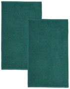 Тъмнозелени бързосъхнещи памучни хавлиени кърпи от тери в комплект от 2 бр. 90x140 cm Quick Dry – Catherine Lansfield