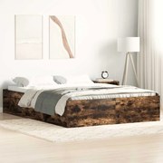 3203877 vidaXL Рамка за легло, опушен дъб, 160x200 см