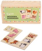 Bigjigs - Дървено домино - Ферма