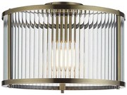 Endon 106265 - Таванно осветително тяло RIDGETON 1xE27/10W/230V, месинг