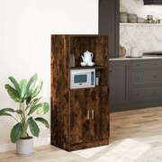 860125 vidaXL Кухненски шкаф, опушен дъб, 57x41,5x131,5 см, инженерно дърво