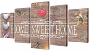 Декоративни панели за стена Home Sweet Home, 100 x 50 см