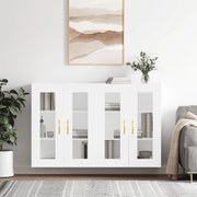 Sonata H Стенни шкафове, 2 бр, бели, инженерно дърво