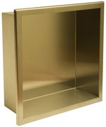 bathroom shelf 30x30 gold brush