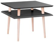 Grafitově šedý konferenční stolek Ragaba Square, 55 x 55 cm