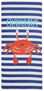 Modrá plážová osuška 160x76 cm Crabulous – Catherine Lansfield