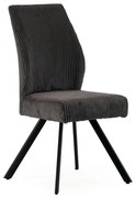 Тъмносиви велурени трапезни столове в комплект 2 бр. Anibal – Marckeric