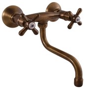 RAV Slezák MK101.5/21SM - Смесител за мивка/умивалник MORAVA RETRO, античен месинг