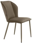 Кафяви кадифени трапезни столове в комплект от 2 бр. Wilma – Støraa