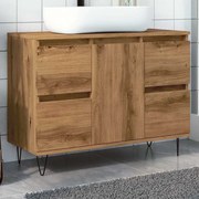 857236 vidaXL Шкаф за баня, дъб артизан, 80x33x60 см, инженерно дърво