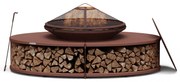 Blumfeldt Firebowl Ebeko 3 в 1, може да се използва като скара или маса, скара за печене + предпазител от искри