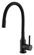 ALVEUS 1144433 - Кран за мивка с гъвкаво рамо MINTAS 34 см месинг/черен