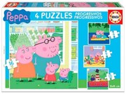 Комплект от 4 Пъзела Peppa Pig Educa