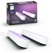 Philips - К-кт 2бр. LED RGB Димируема настолна лампа Hue PLAY DPACK WACA 6W/230V бяла