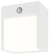 RABALUX 7479 Balimo, стенна лампа със сензор, бял алуминиев корпус, пластмасов абажур, LED 12W 560lm 4000K, 12.5x8.5x13.5cm, IP4