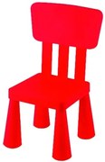 Детско столче с облегалка - червено