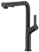 KFA Armatura 6623-220-81- Кран за мивка с издърпваща се пръскачка DUERO DESIGN матов черен