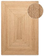 Двустранен ръчно изработен ютен килим в естествен цвят 160x230 cm Sharmila Natural Brown – Hanse Home