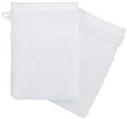 Сет ръкавици за баня atmosphera, Памук, 15x21 cm, 2 бр - Бял