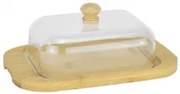 Horecano - Кутия за масло с бамбукова основа и акрилен капак 19x12xh7см FAIA-(HC-931286) (243028)