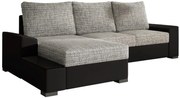 Ъгъл диван Nero-Black - Gray light-Left