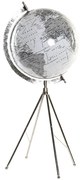 Глобус DKD Home Decor Бял Метал Пластмаса (27 x 25 x 61 cm)