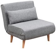 Светлосиво кресло Folde - Artie