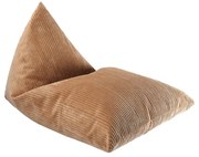 Кафяв детски пуф от рипсено кадифе Big Lounger – Wigiwama