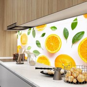 Стъклен АРТ гръб за кухня - Свежи лимони