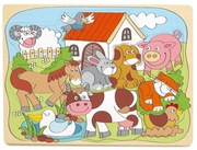 Woody - Дървен пъзел Животните от фермата