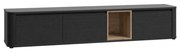 ТВ шкаф INAR черен/кафяв