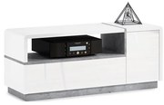 ТВ шкаф FRED бял/сив