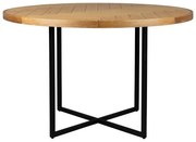 Кръгла маса за хранене с дъбов плот ø 120 cm Class - Dutchbone