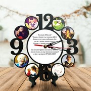 Часовник от MDF с 8 ваши снимки и послание