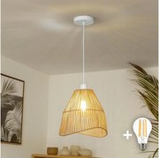 Brilagi - LED полилей на кабел CERIA BOHO 1xE27/40W/230V Ø 30 см кафяв