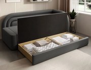 Разтегателно легло Fanuci - Тъмно сиво - Дясно