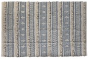 Килим DKD Home Decor 230 x 160 x 2 cm Син Памук Бял Boho