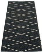 Черна пътека за открито и закрито 70x160 cm Max Black – Pappelina