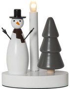 Черно-бяла светлинна украса с коледен мотив Christmas Joy - Star Trading