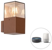 Интелигентна външна стенна лампа ръждиво кафява IP44 с Wi-Fi P45 - Denmark